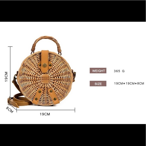HOST PICK 🎉Round Rattan Bali Bag - Picture 7 of 8